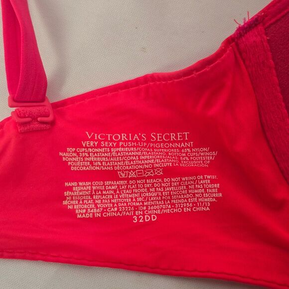 Victoria's Secret Very Sexy Perfect Shape‎ Push-Up Bra 32DD Padded - Picture 7 of 11